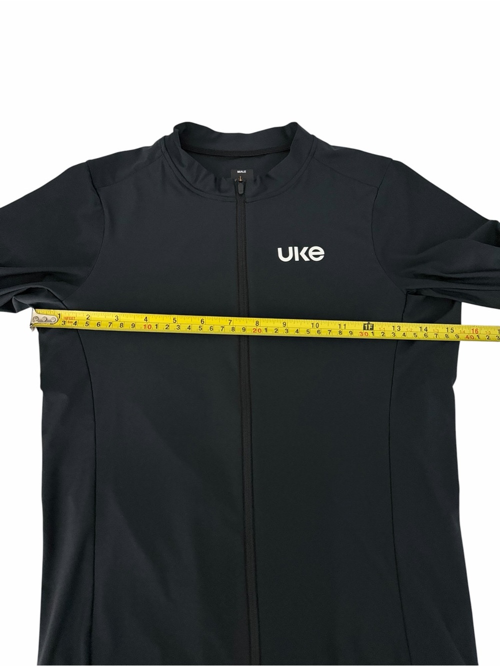 UKE Black Sky Cycling Jersey Road Bike UPF50+ YKK 3 Pocket men's xs - Picture 8 of 11